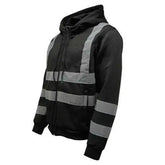 Hi Vis HV008 Hooded Zipper Adomoo