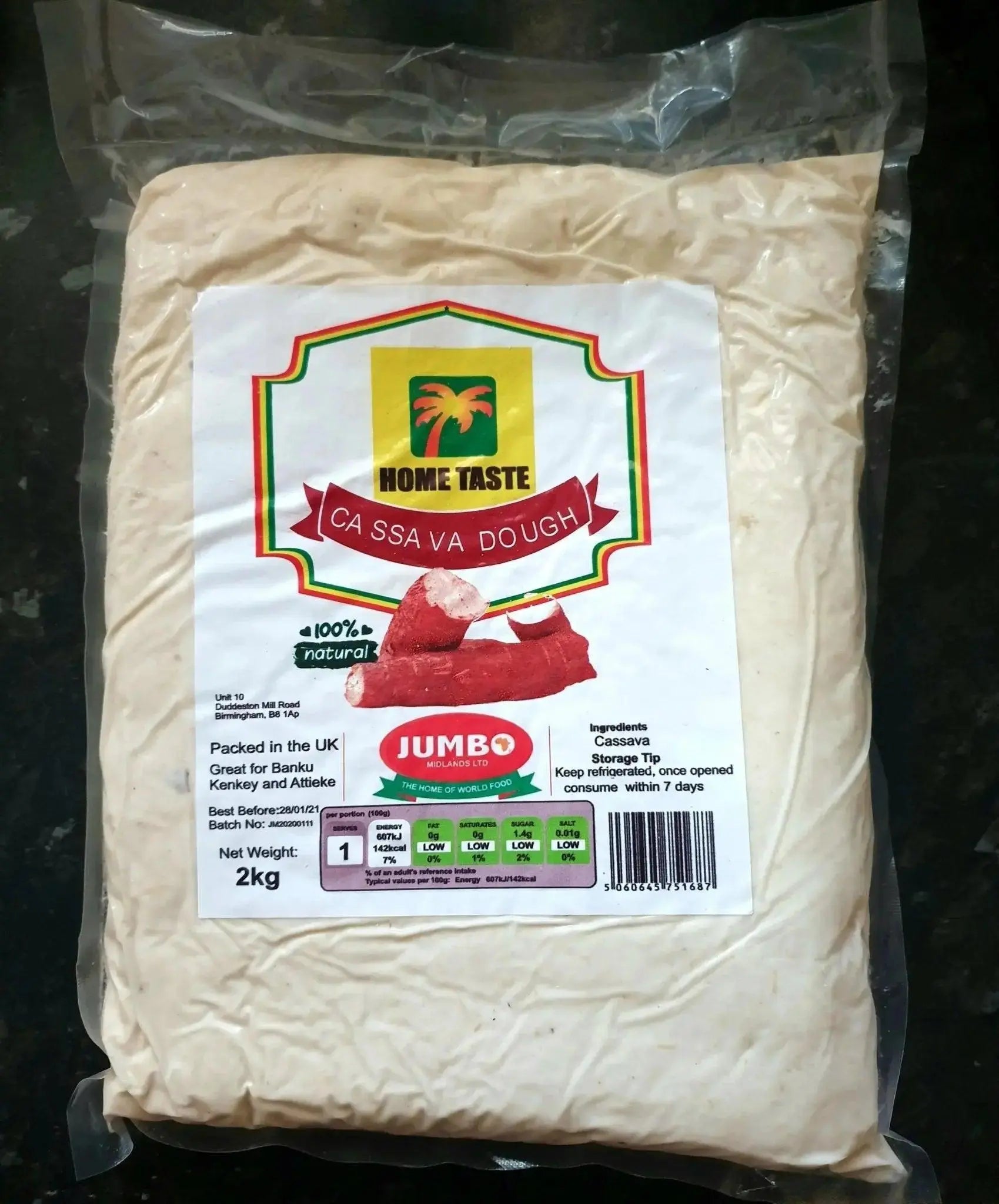 Home Taste Cassava Dough  Adomoo