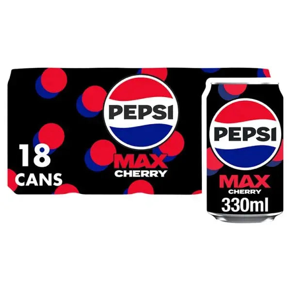 Pepsi Max Cherry 300ml (Case of 18)  Adomoo