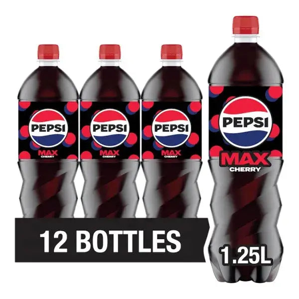 Pepsi Max Cherry 1.25 Litres (Case of 12)  Adomoo