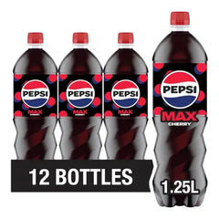 Pepsi Max Cherry 1.25 Litres (Case of 12)  Adomoo