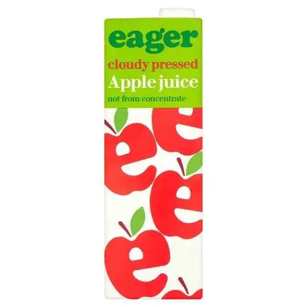 Eager Apple Juice 1L (Case of 8)  Adomoo