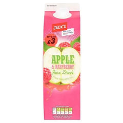 Jack's Apple & Raspberry Juice Drink from Concentrate 1 Litre (Case of 6)  Adomoo