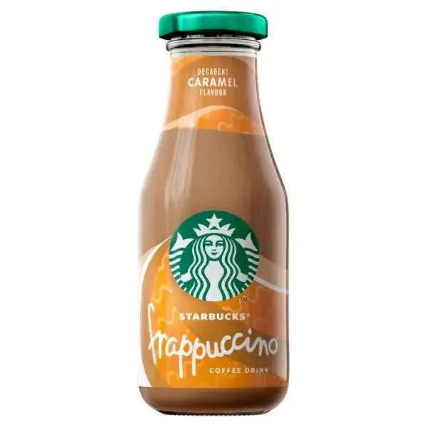 Starbucks Frappuccino Caramel Flavoured Milk Iced Coffee 250ml (Case of 8)  Adomoo