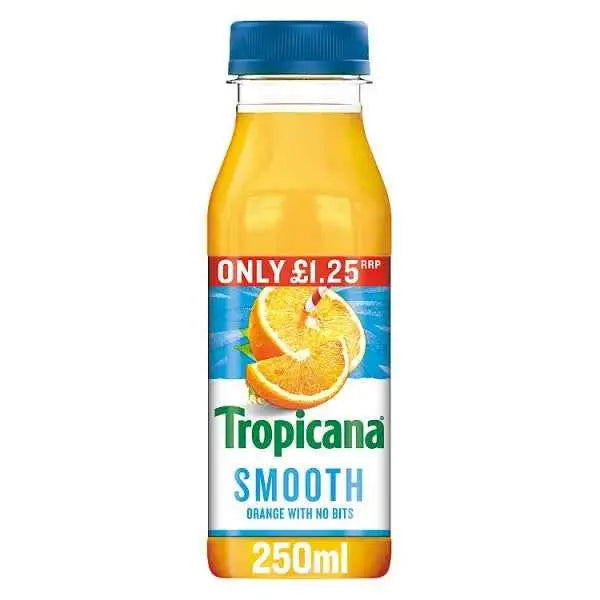 Tropicana Smooth Orange No Bits 250ml (Case of 8)  Adomoo