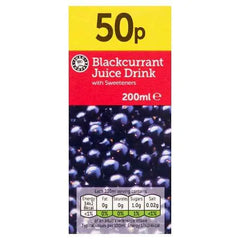 Euro Shopper Blackcurrant Juice Drink 200ml (Case of 24)  Adomoo