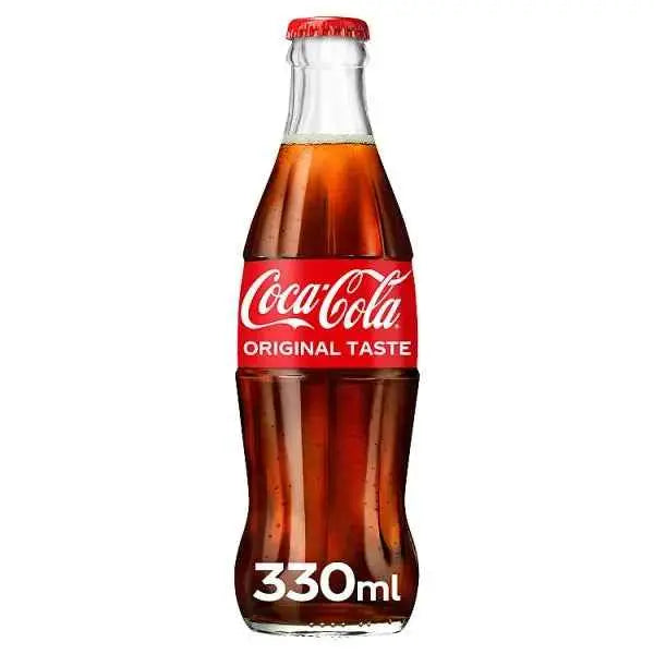 Coca-Cola Original Taste Glass Bottles 24 x 330ml (Case of 24)  Adomoo