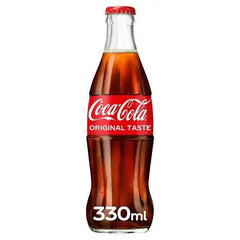 Coca-Cola Original Taste Glass Bottles 24 x 330ml (Case of 24)  Adomoo
