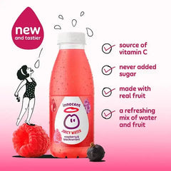 innocent Juicy Water Raspberry & Blackcurrant 420ml (Case of 12)  Adomoo