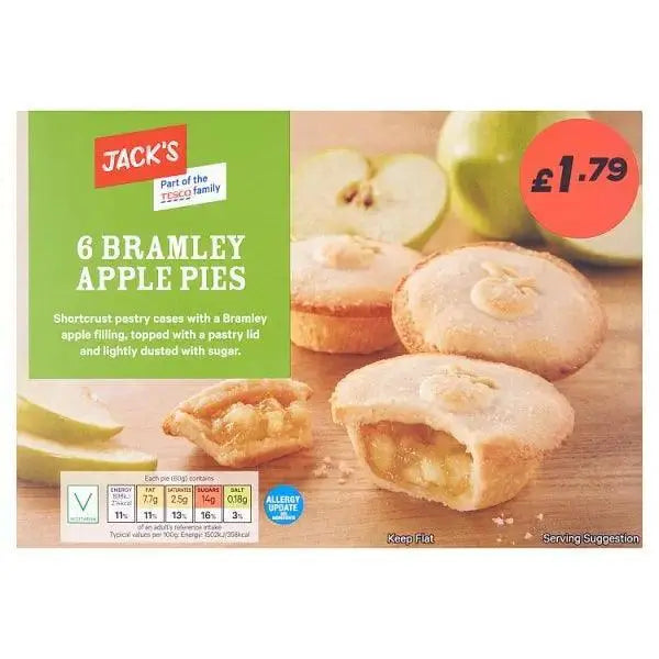 Jack's 6 Bramley Apple Pies Adomoo