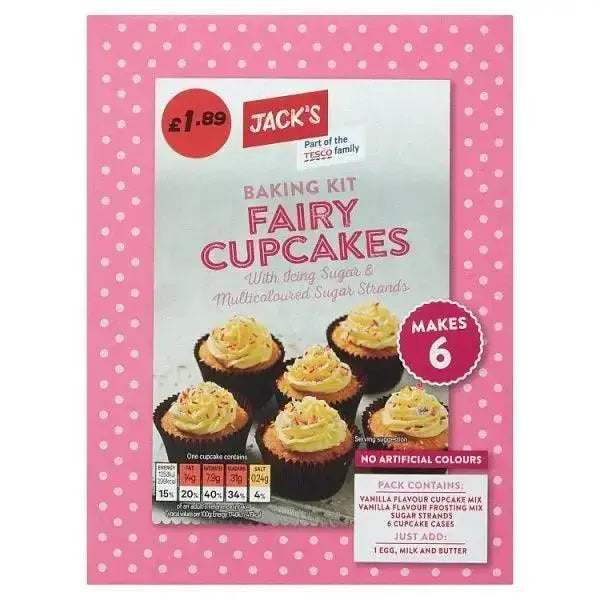 Jack's Baking Kit Fairy Cupcakes 290g (Case of 5) Adomoo