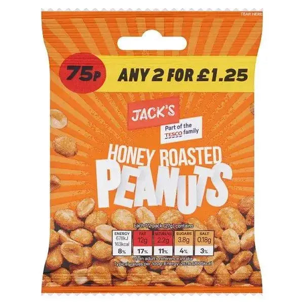 Jack's Honey Roasted Peanuts 55g (Case of 24)  Adomoo