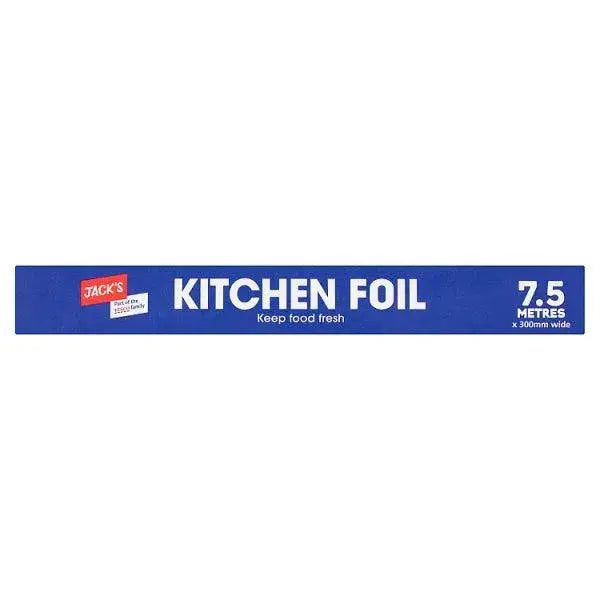 Jacks Kitchen Foil 7.5 Metres x 300mm Wide  Adomoo