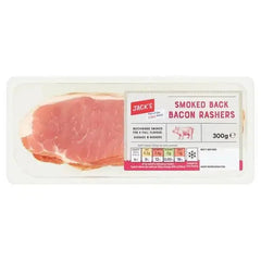 Jack's Smoked Back Bacon Rashers 300g  Adomoo