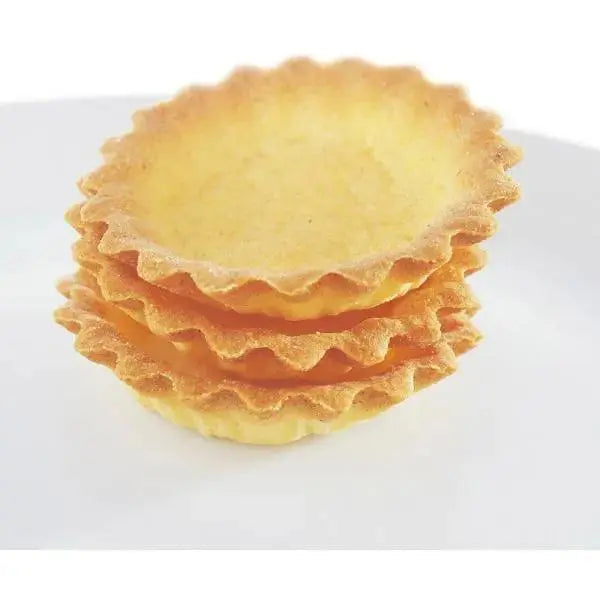 Jean Ducourtieux Fluted Sweet Butter Tart Cases 240 x 5.6g (1.344kg) (Case of 1)  Adomoo