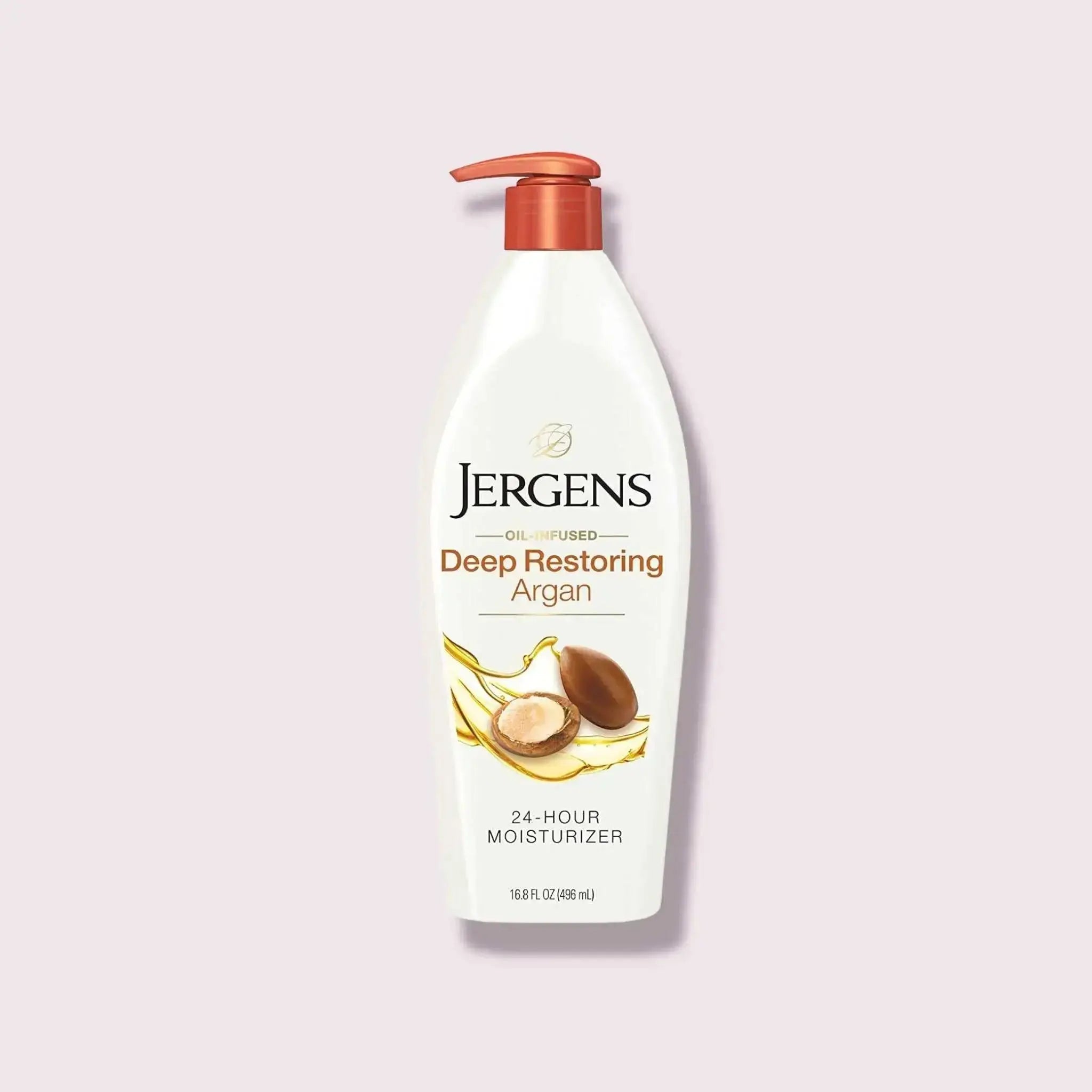 Jergens Deep Restoring Argan Oil Moisturizer, Soothing Body 16.8 oz  Adomoo