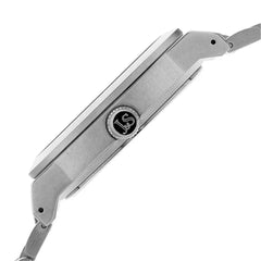 Joshua & Sons Bold Easy to Read Mens - Stainless Steel Bracelet - JS82SSB  Adomoo