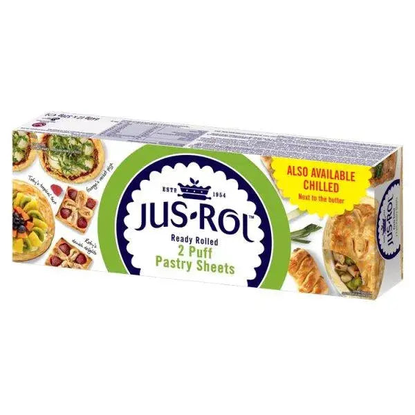 Jus-Rol Ready Rolled Puff Pastry Sheets 2 x 320g (640g)  Adomoo