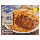 Kershaws Classic Steaklet & Chips with Onion Gravy & Baked Beans 360g  Adomoo