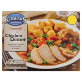 Kershaws Homestyle Chicken Dinner with Roast Potatoes, Carrots, Peas & Stuffing 400g  Adomoo
