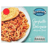 Kershaws Spaghetti Bolognese with Garlic Bread 400g  Adomoo