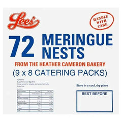 Lees' 72 Meringue Nests Catering Packs (Case of 1)  Adomoo