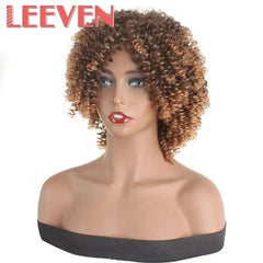 Leeven Afro Kinky Curly Wig 6 inches Synthetic Hair  Adomoo