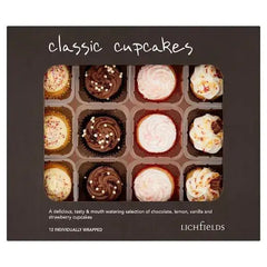 Lichfields 12 Classic Cupcakes (Case of 12)  Adomoo