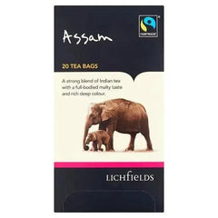 Lichfields Fairtrade Assam 20 Tea Bags 40g  Adomoo