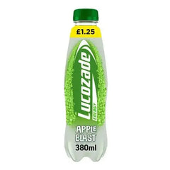 Lucozade Energy Drink Apple Blast 380ml PMP £1.25 (Case of 12)  Adomoo