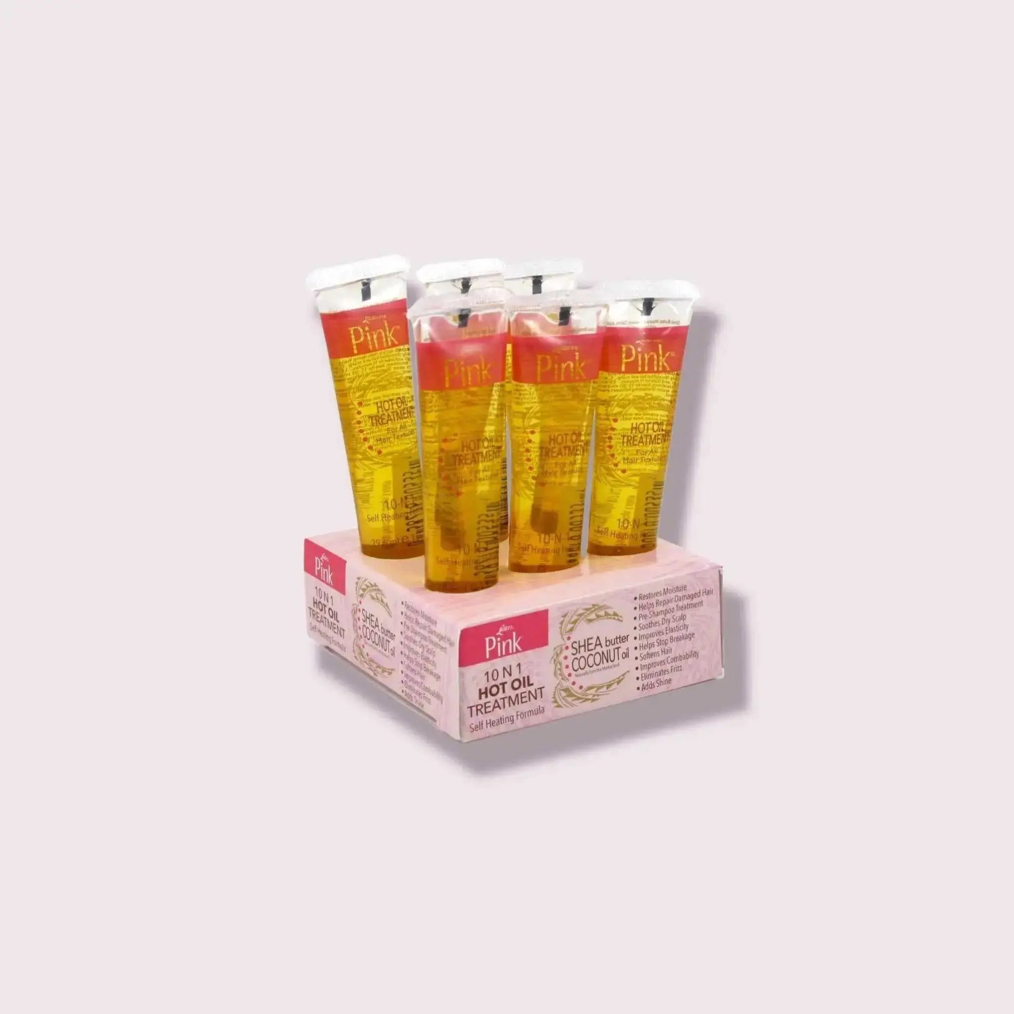 Lusters Pink Hot Oil Treatment 10-N-1 1 Ounce Tubes Adomoo