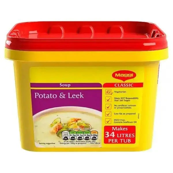 Maggi Classic Potato & Leek Soup Tub 2kg  Adomoo