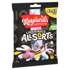 Maynards Bassetts Liquorice Allsorts Sweets Bag (Case of 10)  Adomoo