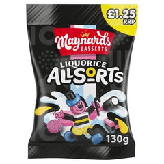 Maynards Bassetts Liquorice Allsorts Sweets Bag (Case of 10)  Adomoo