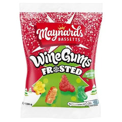 Maynards Bassetts Wine Gums Frosted 130g (Case of 12)  Adomoo