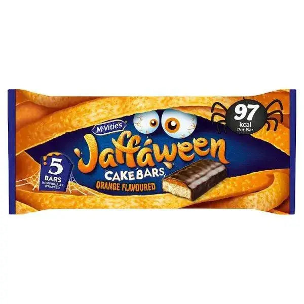 McVitie's Jaffaween Orange Cake Bar Multipack 5 x 24.4g, 122g (Case of 12)  Adomoo