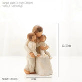 Modern Resin Character Miniature Figurines Home Decoration Accessories Love Gift Desk Decoration Memorial Gift Easter Decoration Adomoo