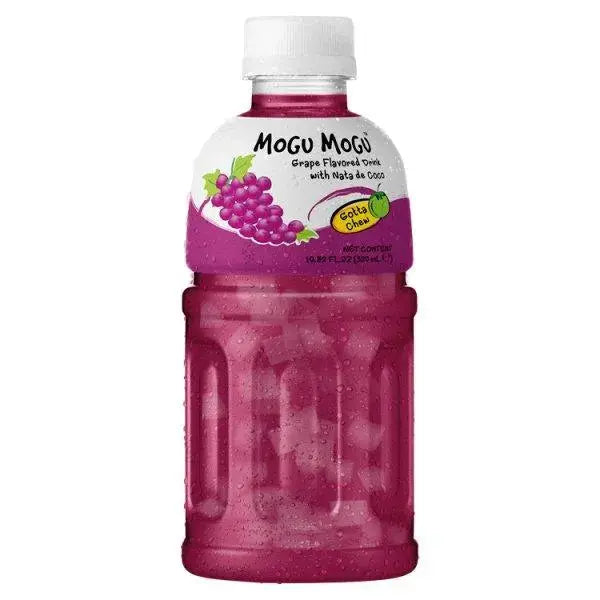 Mogu Mogu Grape Flavoured Drink with Nata de Coco 320ml - (Case of 24)  Adomoo