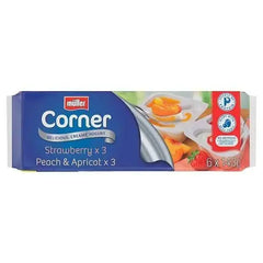 Müller Corner Strawberry and Peach Apricot Yogurts  Adomoo