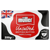 Müller Unsalted British Butter 250g Adomoo