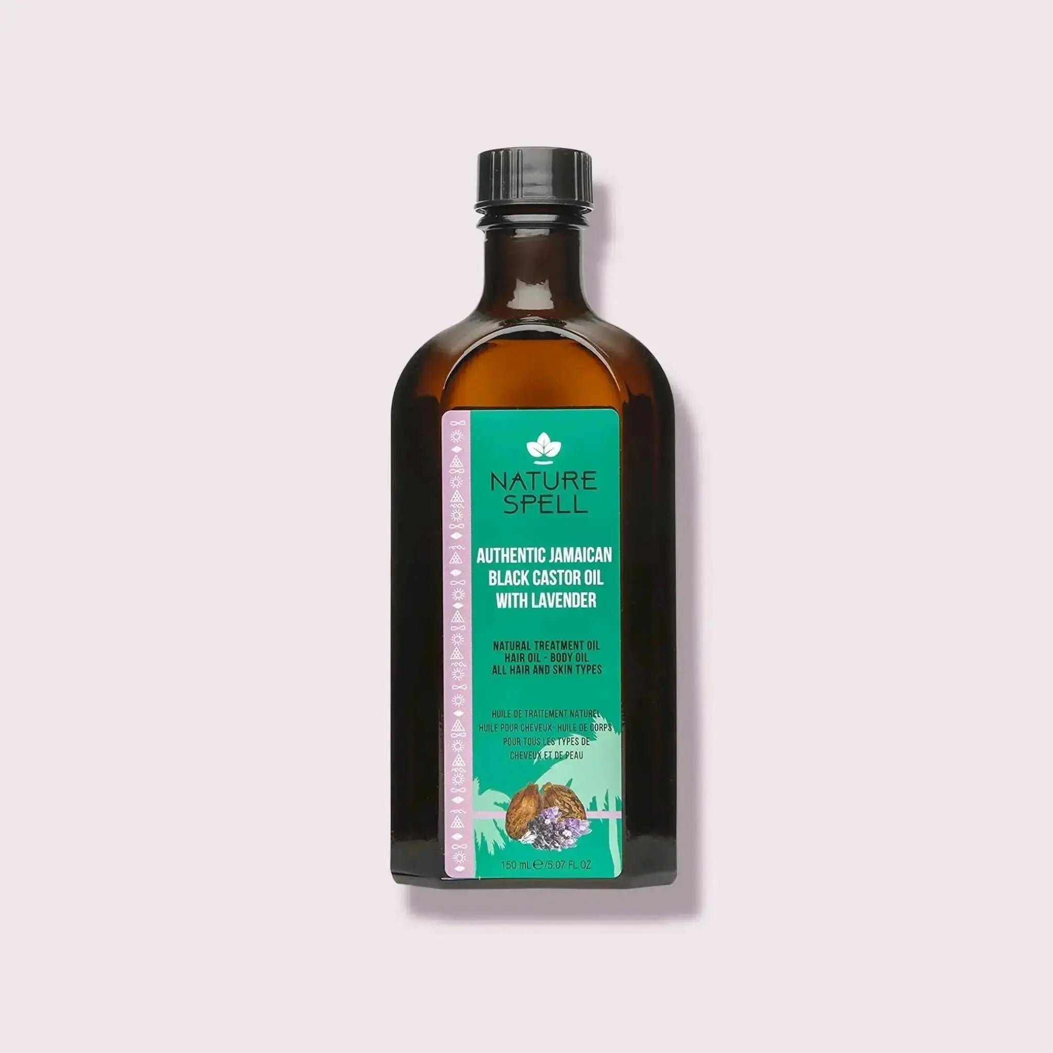 Nature Spell Authentic Jamaican Black Castor Oil with Lavender for Hair & Body 150 ml  Adomoo