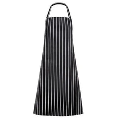 Navy/White Butcher Stripe Bib Apron Adomoo