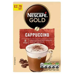 Nescafé Gold Cappuccino 8 x 15.5g (124g) (Case of 6) Adomoo