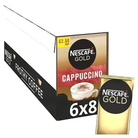 Nescafe Gold Cappuccino Instant Coffee 8 x 17g Sachets Adomoo