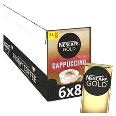 Nescafe Gold Cappuccino Instant Coffee 8 x 17g Sachets Adomoo