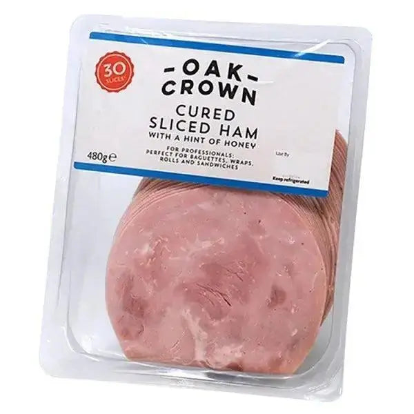 Oak Crown Cured Sliced Ham with a Hint of Honey 480g Adomoo