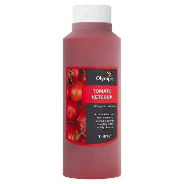 Olympic Tomato Ketchup 1 Litre With sugar and sweeteners  Adomoo
