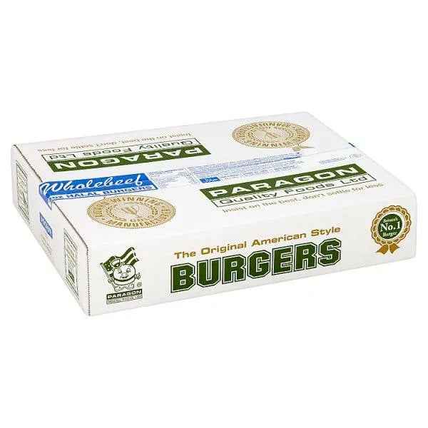 Paragon Wholebeef Halal Burgers 48 x 56g (2.68kg)  Adomoo