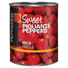PEPPADEW® Sweet Piquanté Peppers Mild Whole 3.0kg (Drained Weight 1.2kg)  Adomoo