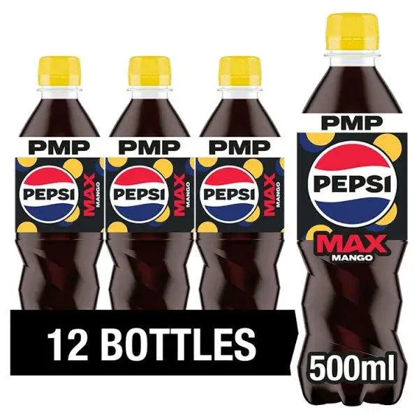 Pepsi Max Mango 500ml (Case of 12)  Adomoo